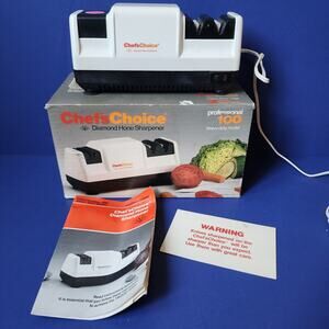 Chef’s Choice Diamond Hone Knife Sharpener Professional Model 100 Trizor Edge